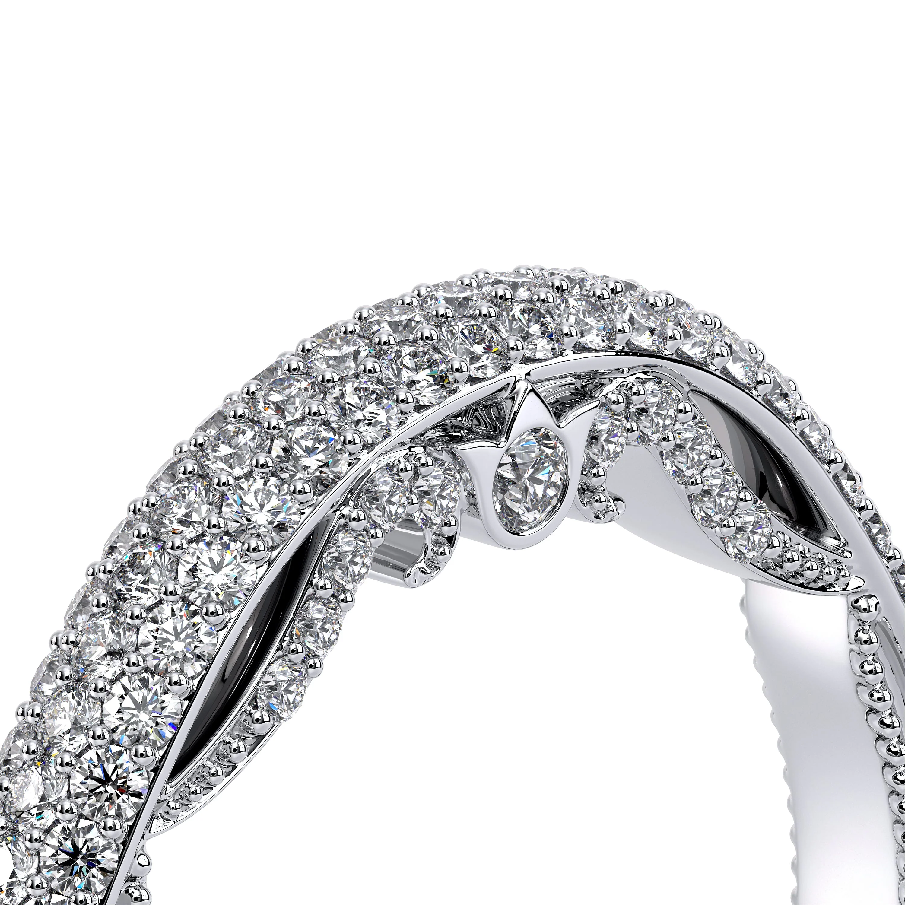 Verragio Venetian Collection White Gold Wedding Band - Image 4