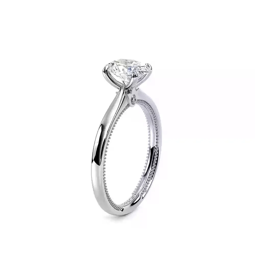 Verragio White Gold Renaissance Oval Semi-Mount Polished Engagement Ring - Image 2