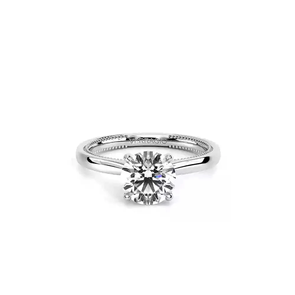 Verragio White Gold Renaissance Round Semi-Mount Polished Engagement Ring