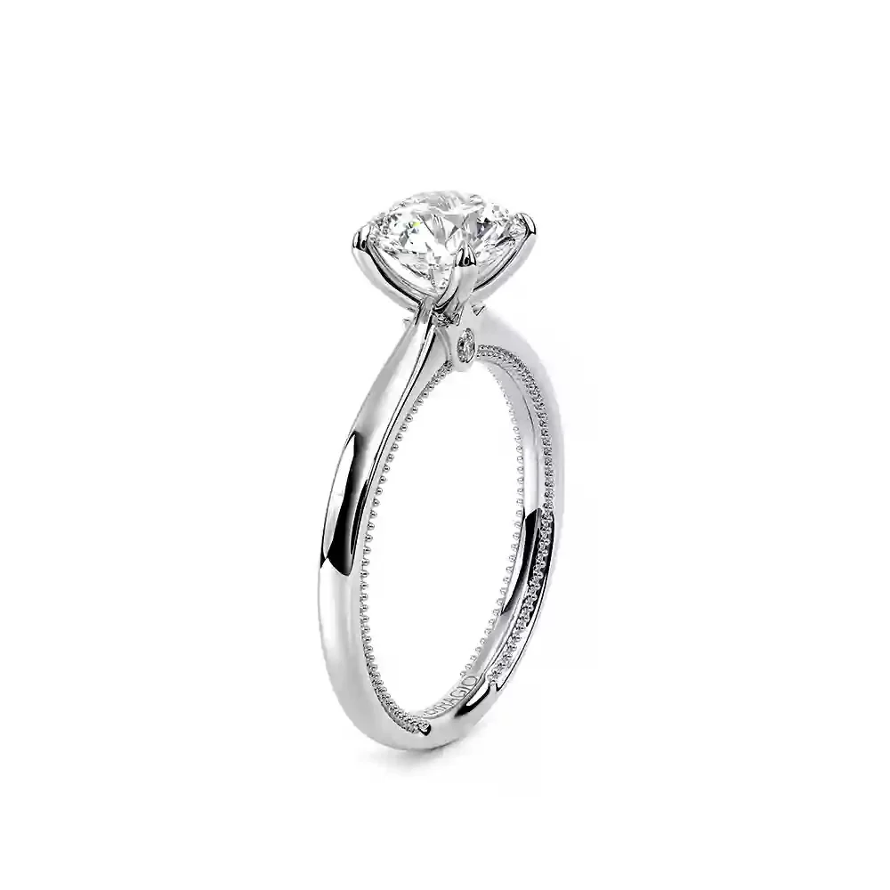 Verragio White Gold Renaissance Round Semi-Mount Polished Engagement Ring - Image 2