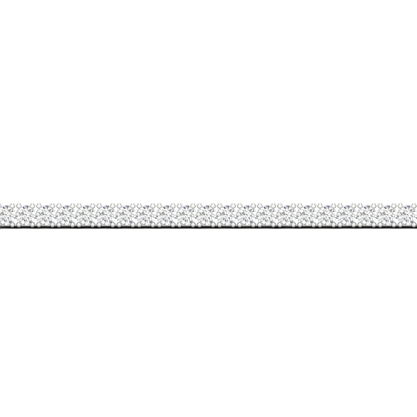 White Gold Laboratory Grown Diamond Tennis Bracelet - Image 3