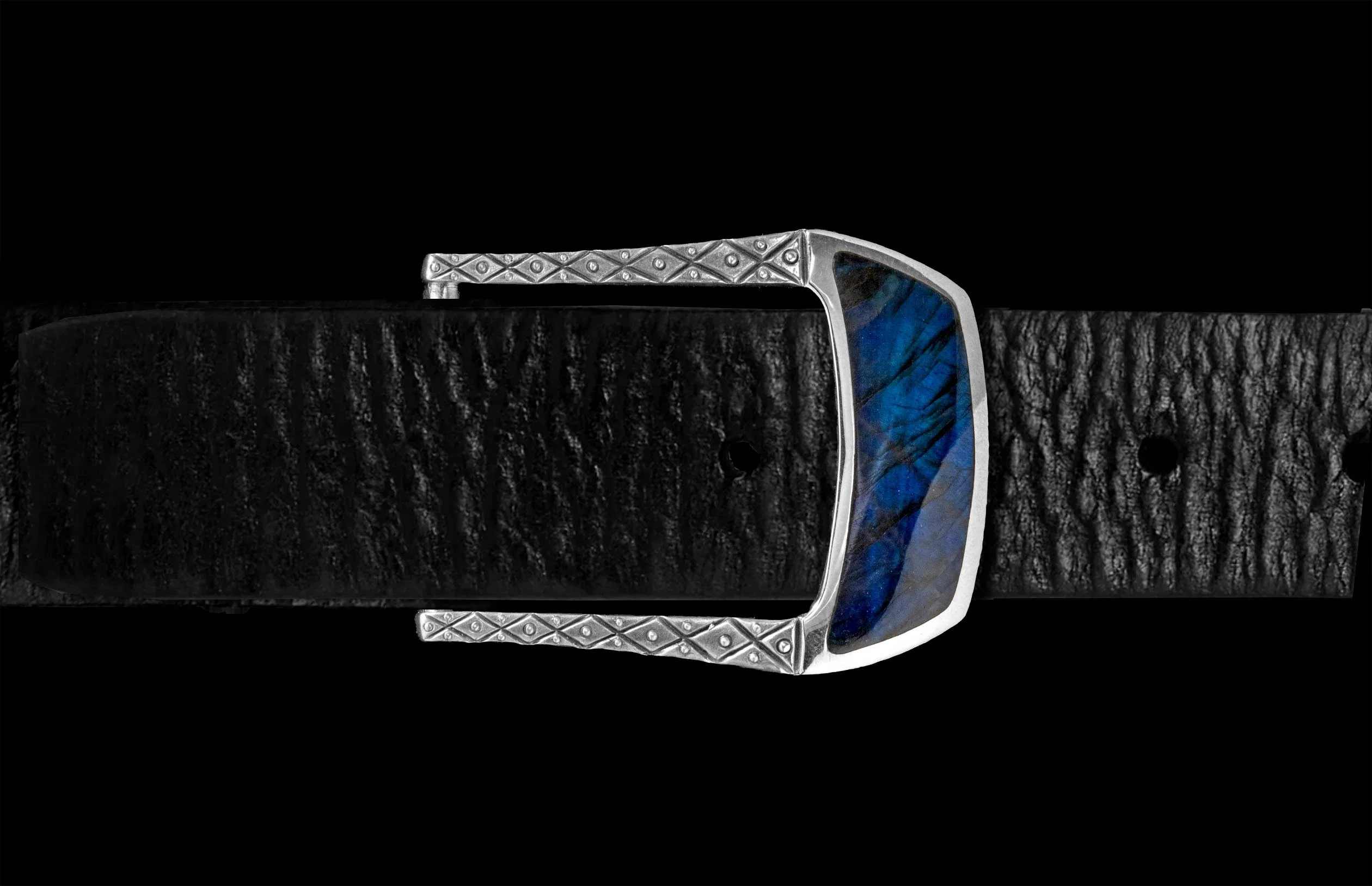 William Henry 'BKL Labradorite' Belt Buckle