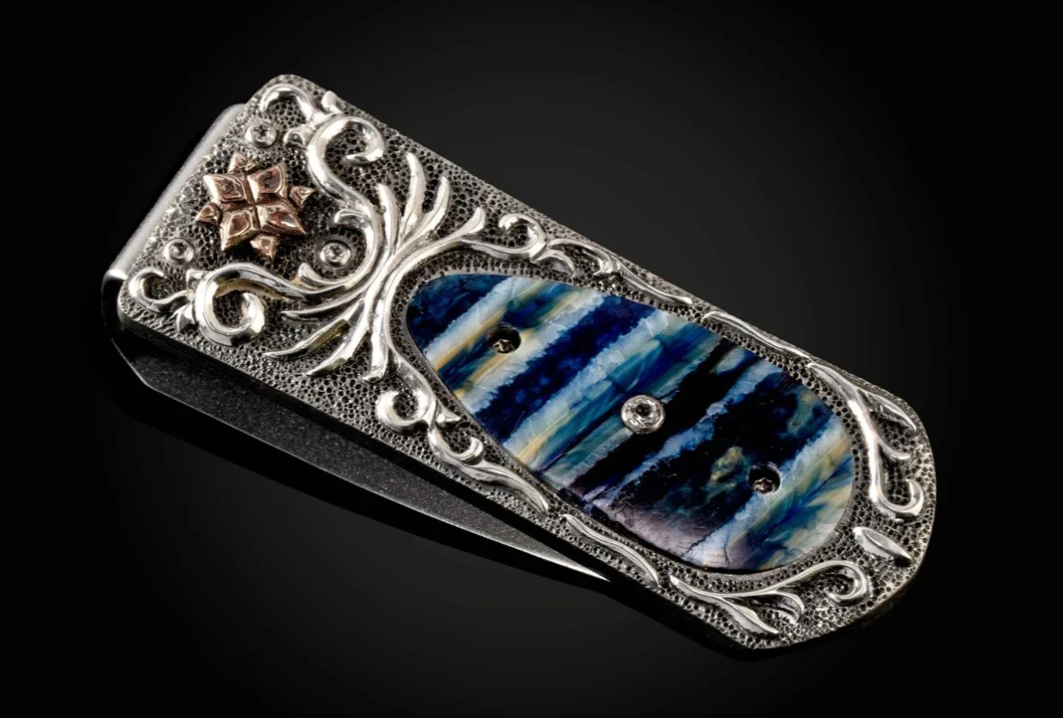 William Henry Zurich ‘Blue Water’ Money Clip