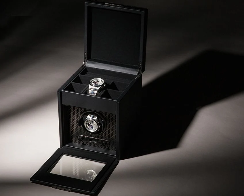 Wolf Axis Single Watch Winder With Storage - Image 4