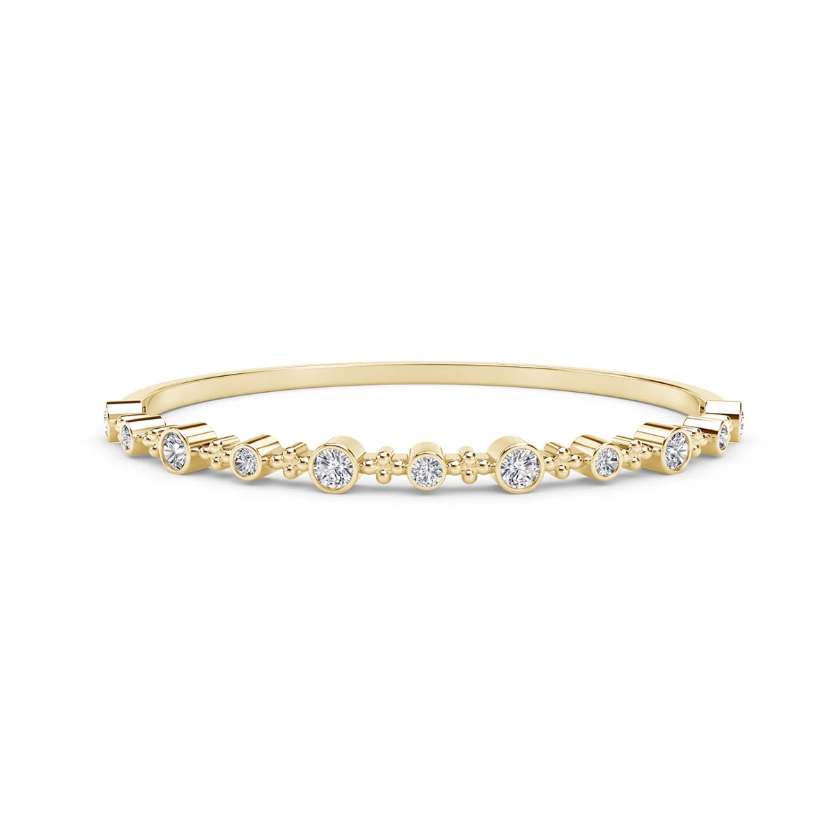 Yellow Gold Bangle & Forevermark Diamond Bangle Bracelet