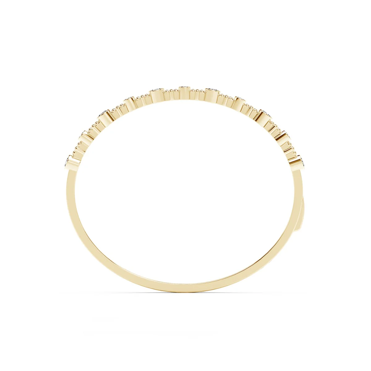 Yellow Gold Bangle & Forevermark Diamond Bangle Bracelet - Image 2